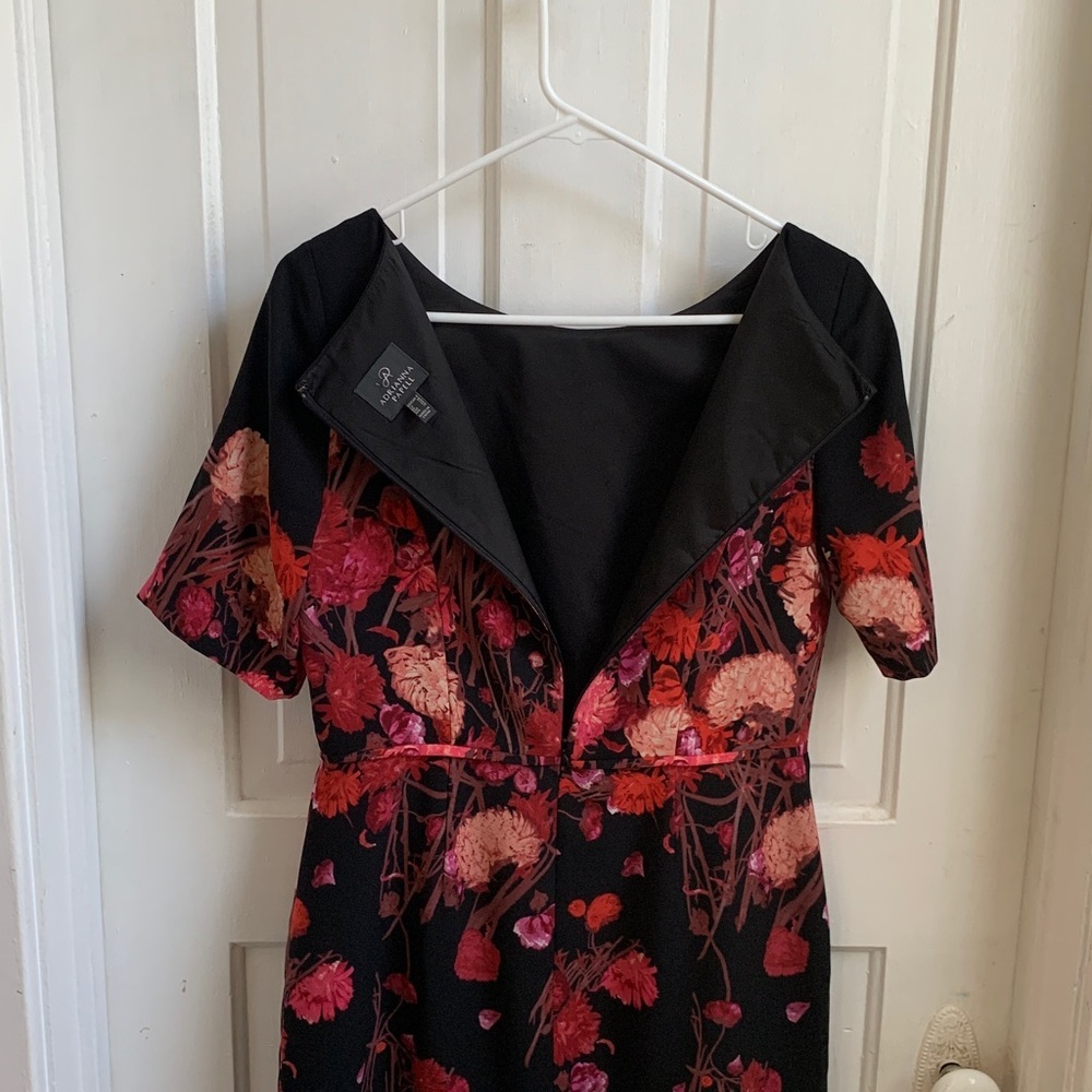 Adrianna Papell Floral Sheath Dress Size 6 - Picture 4 of 4